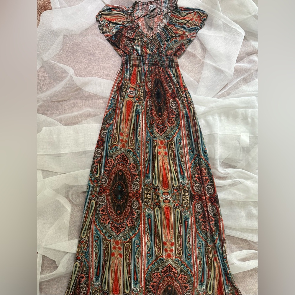 Patterned Maxi Dress